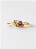 Anello Vidali Gioielli Donna in Oro giallo Rubino ANOR-95-34 - ANOR-95-34